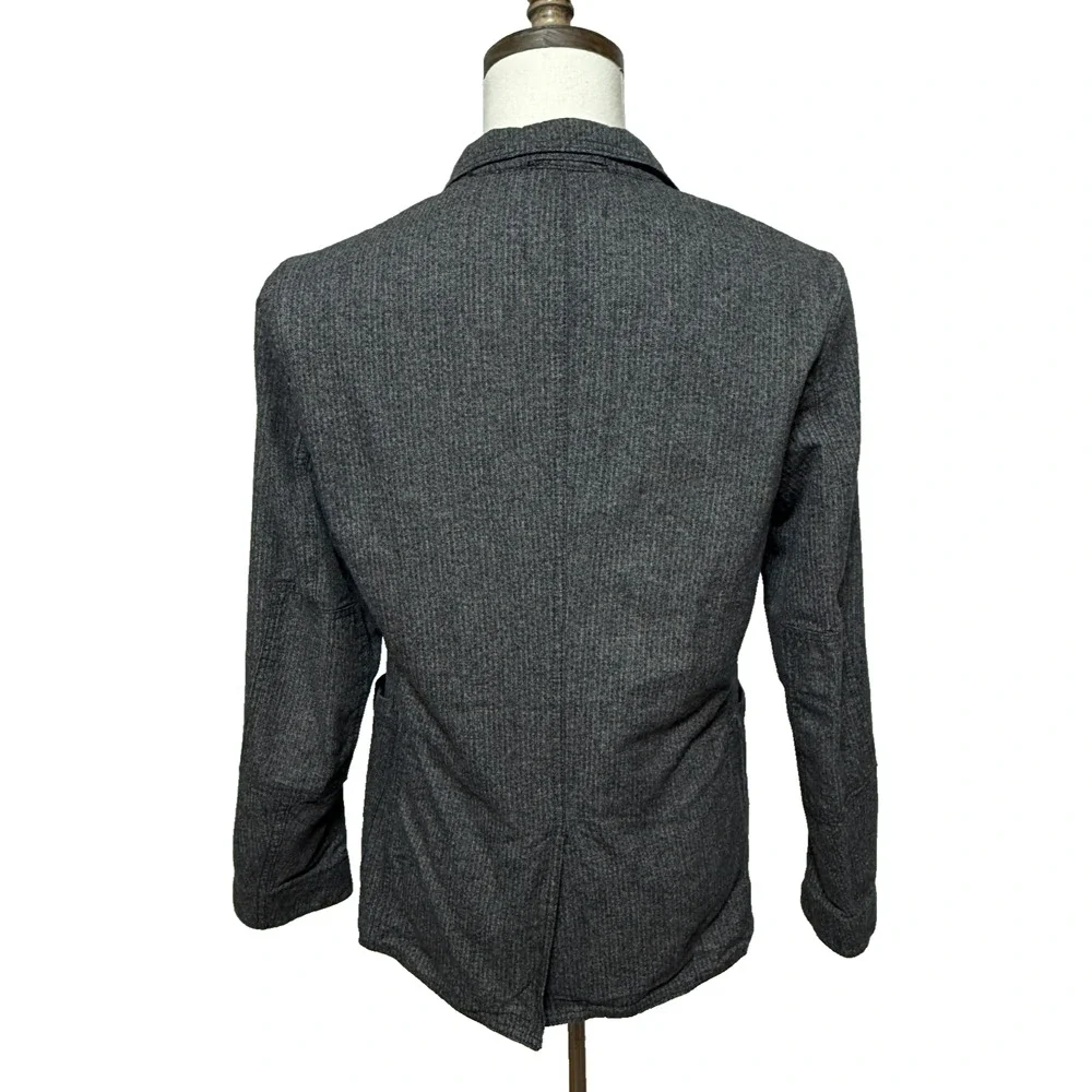 Banana Republic Blazer Mens 40R Gray Unstructured Modern Slim Fit‎ Jacket